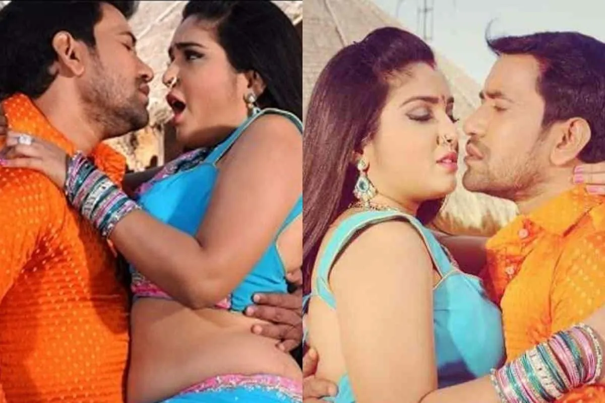 Aamrapali Dubey ने खुलेआम कर लिया Dinesh Lal Yadav 'निरहुआ' को KISS, रिक्शे में बैठकर...Photo