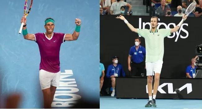 Aus Open 2022 : राफेल नडाल और डेनिल मेदवेदेव के बीच मुकाबला 2-2 से बराबर, निर्णायक सेट पर नजर