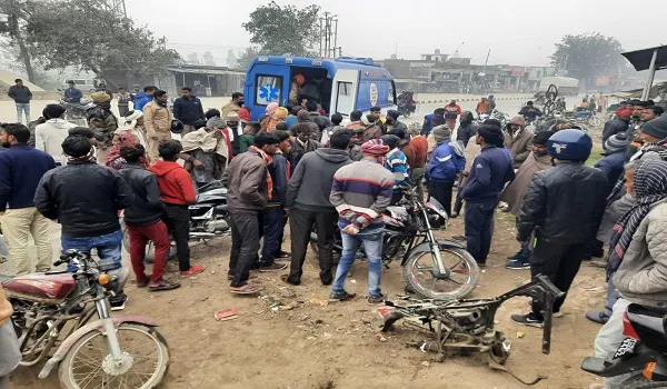 रामपुर : सड़क हादसे में महिला की मौत, पति घायल