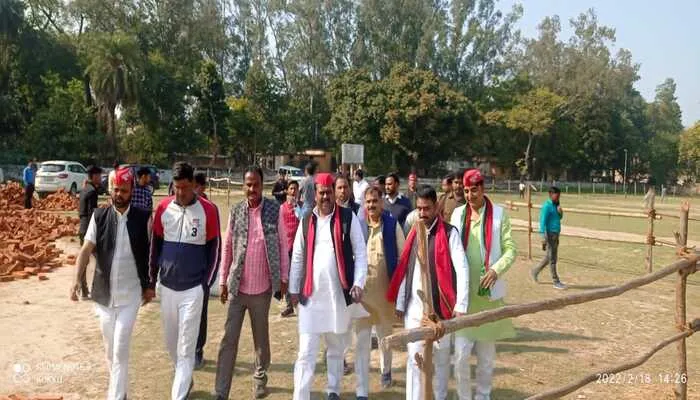 हरदोई: जिले में कल आएंगे पूर्व सीएम अखिलेश यादव, सपा विधायक ने रैली स्थल का किया निरीक्षण