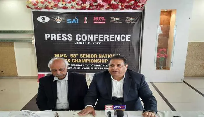 कानपुर: शतरंज की नेशनल चैम्पियनशिप कल से शुरू, 182 प्लेयर्स पहुंचे, 23 ग्रैंड मास्टर्स हुए शामिल