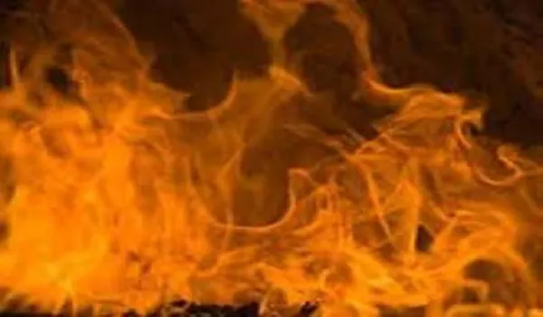 संभल: शॉर्ट सर्किट से दुकान में लगी आग, 60 हजार का माल जला