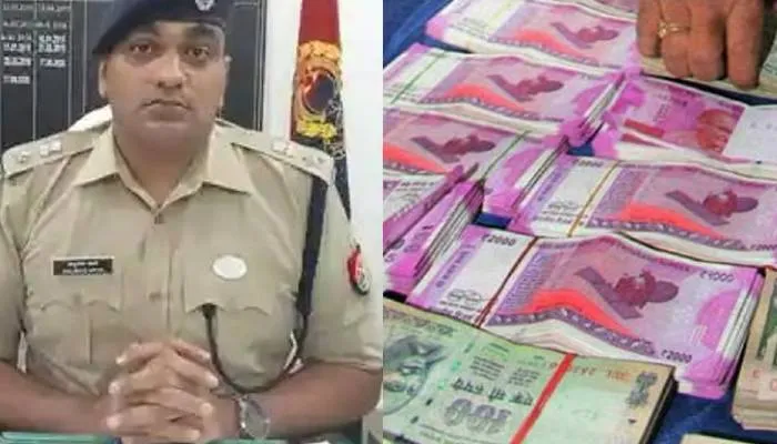 आजमगढ़ में वाहन चेकिंग के दौरान पुलिस ने बरामद की 3.85 लाख रुपये
