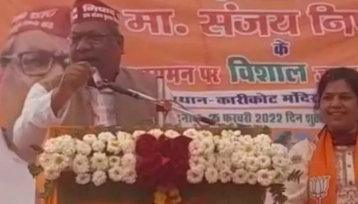 यूपी चुनाव: संजय निषाद ने दिया विवादित बयान, कहा- जरूरत पड़ी तो थाना भी फूंकवाकर दिलाएंगे न्याय