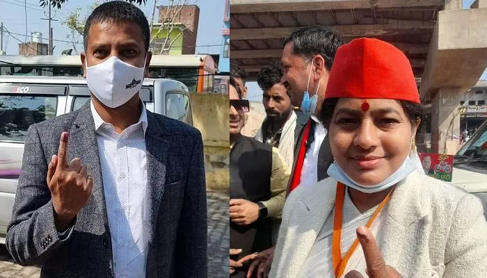 अलीगढ़ चुनाव: दोपहर एक बजे तक 32.07 प्रतिशत हुआ मतदान, मंडलायुक्त ने भी डाला वोट