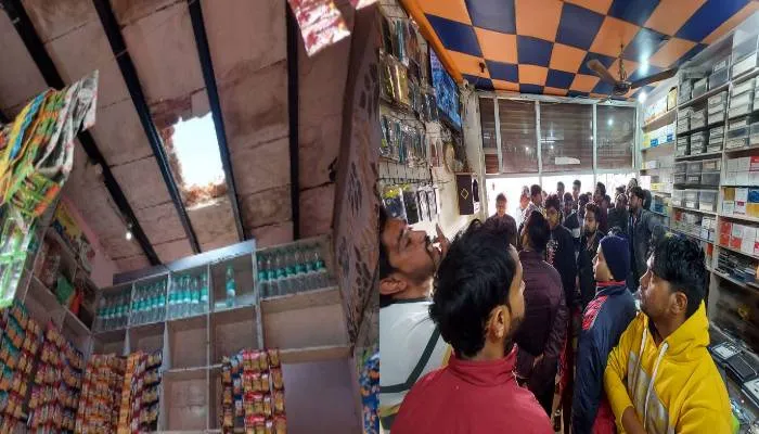 अलीगढ़ चोरों का तांडव, सात दुकानों से लाखों का सामान किया पार, बैंक को भी बनाया निशाना