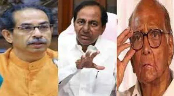 भाजपा विरोधी मोर्चा बनाने के लिए रविवार को सीएम ठाकरे और शरद पवार से मुलाकात करेंगे चंद्रशेखर राव