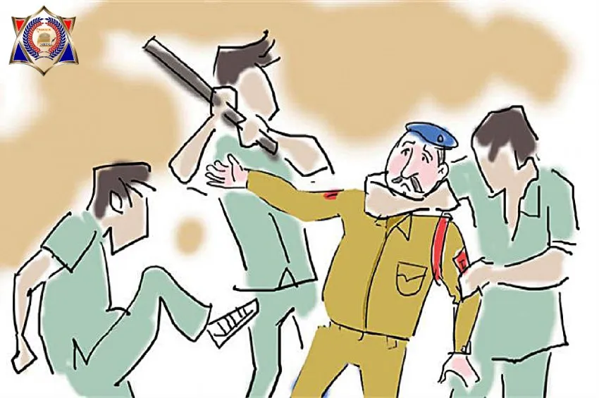 अलवर में पुलिसकर्मियों के साथ हुई मारपीट, छेड़छाड़ का भी लगा आरोप