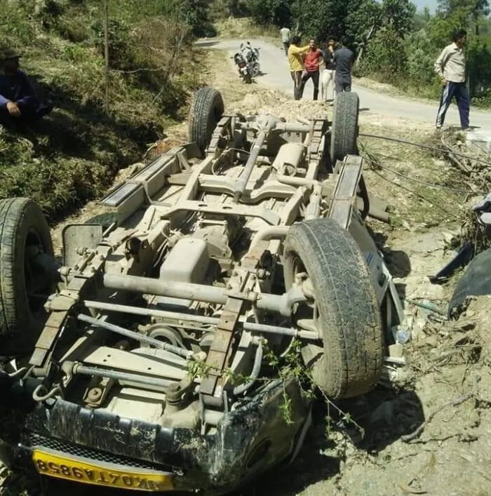 हल्द्वानी: मुक्तेश्वर के पास शीतला गांव में वाहन दुर्घटना में दो की मौत, चार घायल