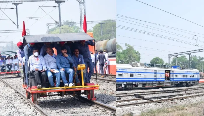 बाराबंकी से अयोध्या तक इलेक्ट्रॉनिक ट्रेन संचालित कराने के लिये ट्रायल हुआ शुरू