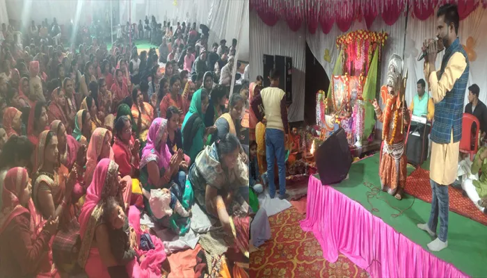 बहराइच: श्याम बाबा के दरबार में भक्तों का लगा जमावड़ा, लखनऊ से भजन गाने के लिए बुलाई गई टीम