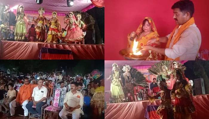 बहराइच: थानाध्यक्ष ने दुर्गा मंदिर का कराया जीर्णोद्धार, पूरी रात हुआ सांस्कृतिक कार्यक्रम