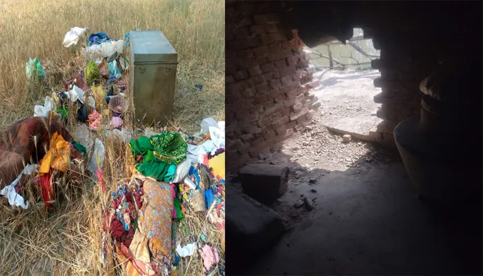 बहराइच: मकान में सेंध लगाकर लाखों की चोरी, खेत में बिखरा मिला समान