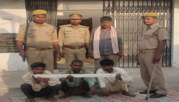 बहराइच: बाघ संरक्षित क्षेत्र में कटान करते तीन हुए गिरफ्तार, लखीमपुर का अपराधी भी शामिल