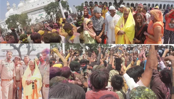 बाराबंकी: सूफी संत की मजार पर जमकर उड़ा गुलाल, बरसते रहे सौहार्द के रंग