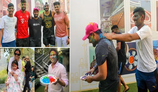 Cricketers Holi: होली के रंग में रंगे खिलाड़ी, जमकर उड़ाया गुलाल, देखें तस्वीरें