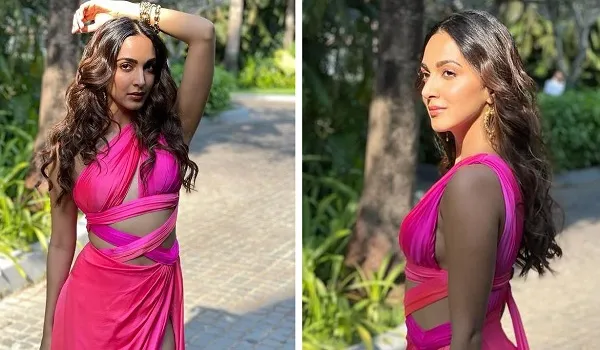 Kiara Advani Photos : पिंक थाई-हाई स्लिट ड्रेस में कियारा आडवाणी का जलवा, फैंस बोले-क्वीन
