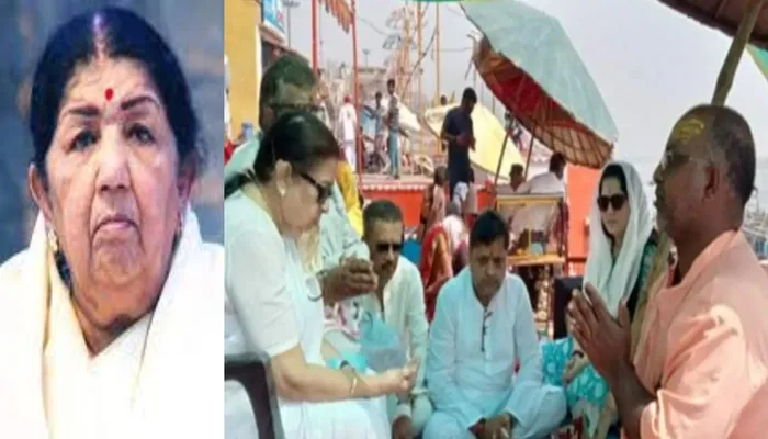 उषा मंगेशकर ने बहन लता दीदी का वाराणसी में किया अस्थि विसर्जन, भावुक हुआ परिवार