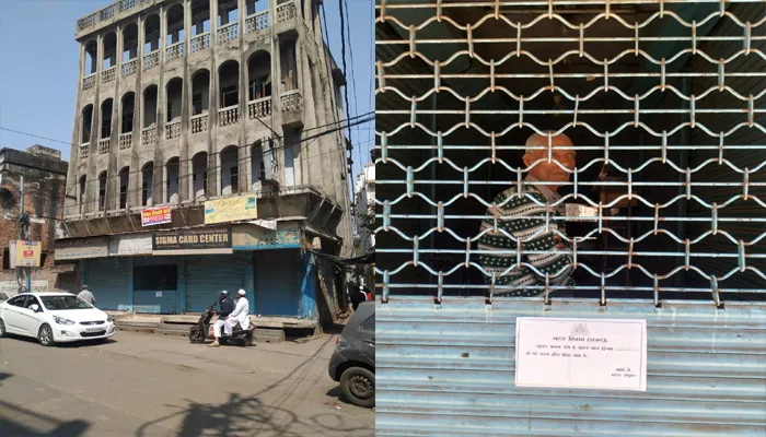 लखनऊ: नगर निगम की कार्रवाई में फंसा चौकीदार, पुलिस ने निकाला बाहर