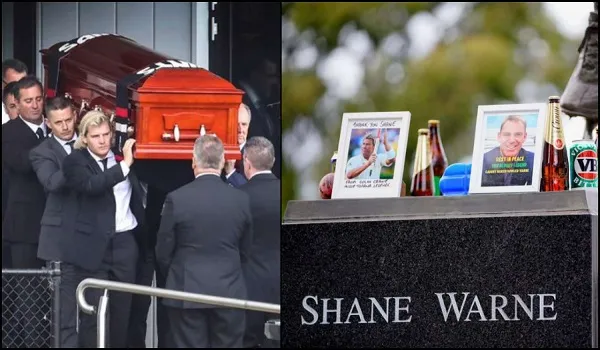 Shane Warne Funeral : शेन वॉर्न को परिवार और दोस्तों ने दी विदाई, रो पड़े ग्लेन मैकग्रा