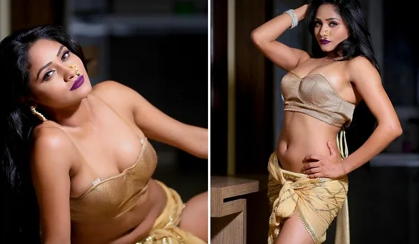 गोल्डन बिकिनी में श्वेता शर्मा ने लगाया बोल्डनेस का देसी तड़का, कातिलाना पोज देख फैंस के छूटे पसीने