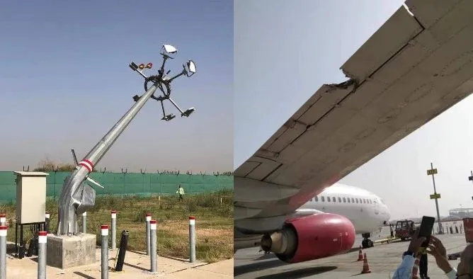 स्पाईस जेट के विमान का एक हिस्सा बिजली के खंभे से टकराया, बड़ा हादसा टला
