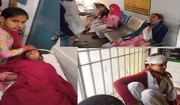 बिजनौर : छात्राओं से भरा ई-रिक्शा कार की टक्कर से पलटी, नौ घायल