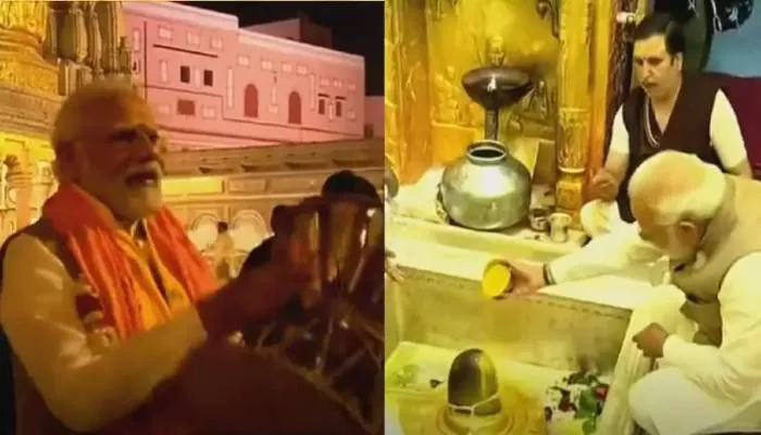 यूपी चुनाव 2022: प्रधानमंत्री मोदी का वाराणसी में रोड शो खत्म, काशी विश्वनाथ मंदिर में की पूजा