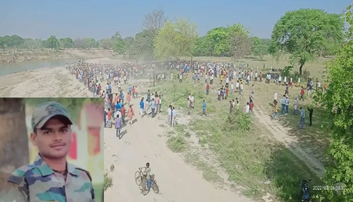 गोरखपुर: सेना के जवान धनंजय की अंतिम यात्रा में उमड़ा जनसैलाब, ड्यूटी के दौरान हुई थी मौत