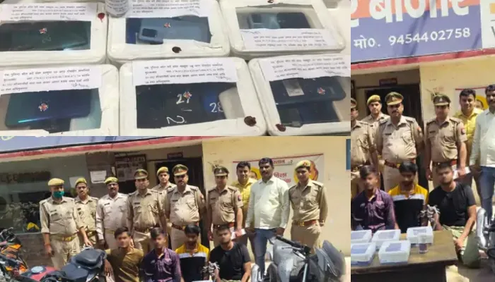 आगरा: फोन चोरी और छिनैती की वारदातों को अंजाम देने वाले शातिर बदमाशों को पुलिस ने किया गिरफ्तार, दो फरार