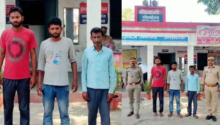 अयोध्या: कई धाराओं में वांछित चल रहे तीन आरोपियों को पुलिस ने किया गिरफ्तार