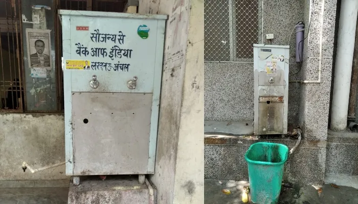 बाराबंकी: कलेक्ट्रेट परिसर में खराब पड़ा वाटर कूलर, पानी के लिये जनता बेहाल