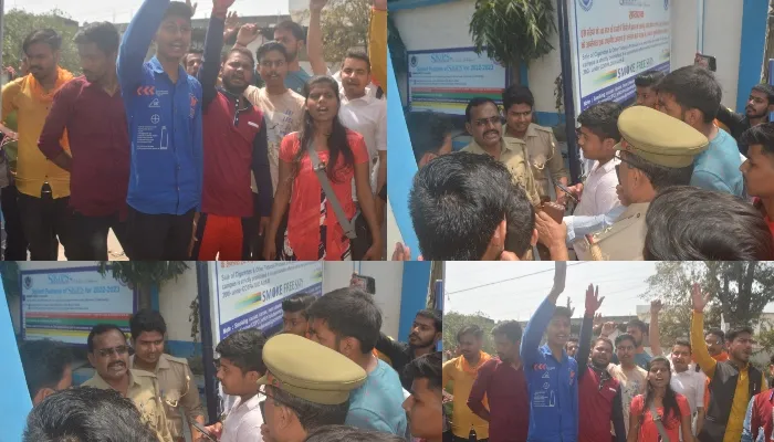 बहराइच: कॉन्वेंट स्कूलों में मनमानी के खिलाफ अखिल भारतीय विद्यार्थी परिषद ने किया प्रदर्शन