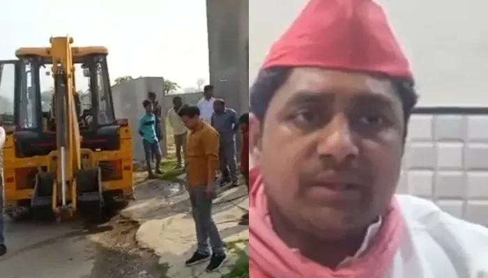 जौनपुर: सपा MLC प्रत्याशी के हॉस्पिटल पहुंचा बुलडोजर, कहा- प्रशासन बुलडोजर से डराना चाहता है