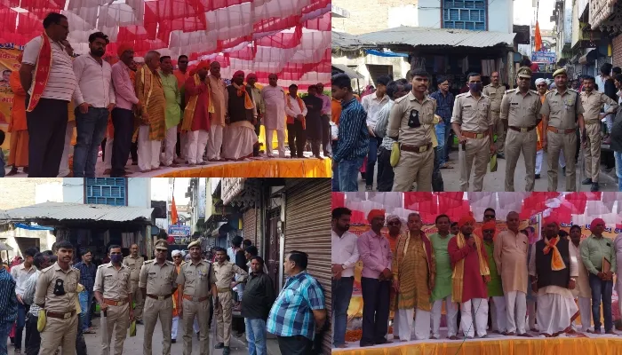 बहराइच: शीतला अष्टमी मेले का हुआ आयोजन, जुलूस के साथ निकली झांकी