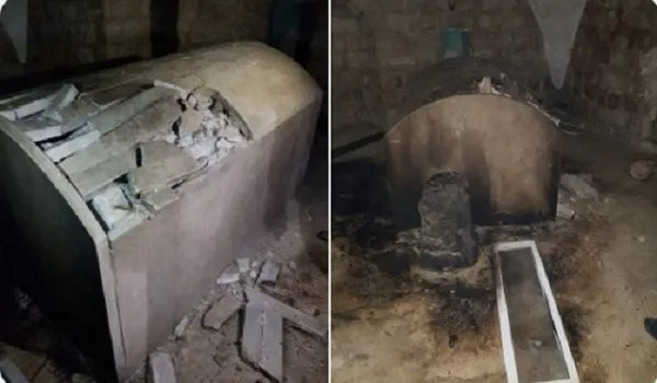 वेस्ट बैंक में फलस्तीनियों ने पवित्र स्थल पर की तोड़फोड़, लगाई आग