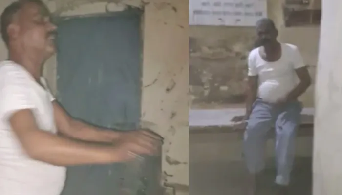 अयोध्या: रेलवे विभाग के कर्मचारी की बड़ी लापरवाही, खुले फाटक से गुजरती रही ट्रेन, सोता रहा रेलकर्मी, वीडियो वायरल