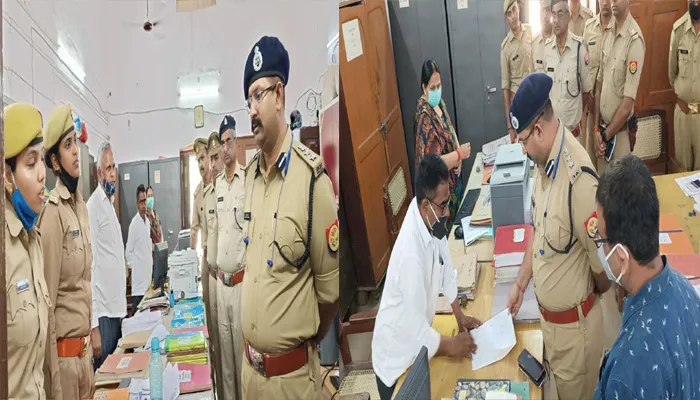 बहराइच: पुलिस अधीक्षक ने ऑफिस का किया निरीक्षण, कहा- लंबित मामलों का करें निस्तारण