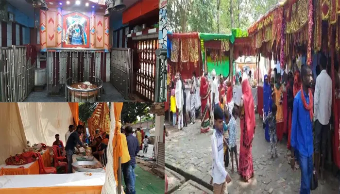 बहराइच: चैत्र नवरात्रि के पहले दिन देवी मंदिरों में उमड़ी श्रद्धालुओं की भीड़, कतार में बारी का कर रहे इंतजार