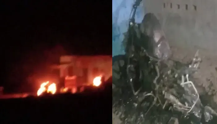 बुलंदशहर: शराब न मिलने पर गुस्साए शराबियों ने ठेके में लगाई आग, पुलिस ने हिरासत में लिया