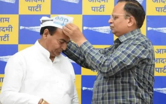 भाजपा के वरिष्ठ नेता हर्मेल धीमान ने थामा AAP का दामन
