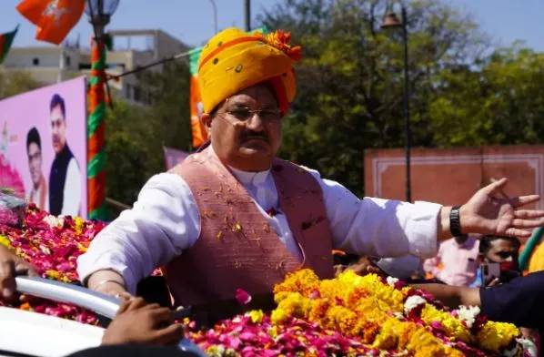 राजस्थान: जेपी नड्डा पहुंचे सवाईमाधोपुर, भाजपा नेताओं ने किया स्वागत