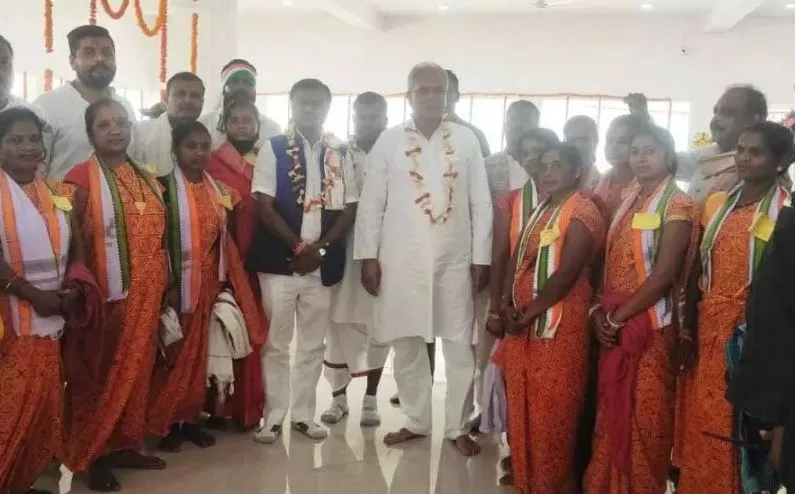 सीएम भूपेश बघेल ने नवरात्रि के पहले दिन माता गंगादई की पूजा अर्चना की 