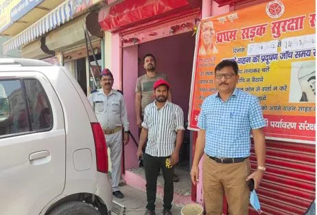 बरेली: मॉडिफाइड साइलेंसर लगे वाहनों के काटे चालान