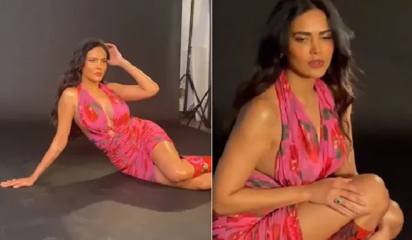 Esha Gupta Photos : पिंक फ्लोरल ड्रेस में ईशा गुप्ता ने करवाया फोटोशूट, कातिलाना अदाओं पर मर मिटे फैंस