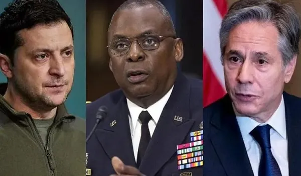 Russia-Ukraine War : यूक्रेन पहुंचे अमेरिका के विदेश मंत्री और रक्षा मंत्री ने जेलेंस्की से की मुलाकात, नई सैन्य सहायता का किया ऐलान