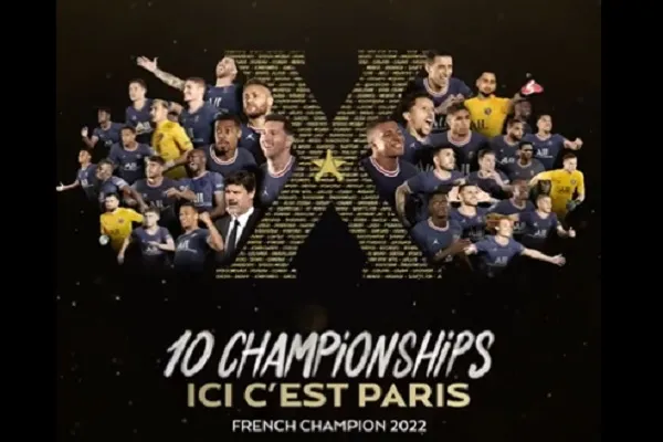 Ligue-1 : पेरिस सेंट जर्मेन ने रिकार्ड 10वीं बार जीता फ्रांसीसी लीग-1 का खिताब