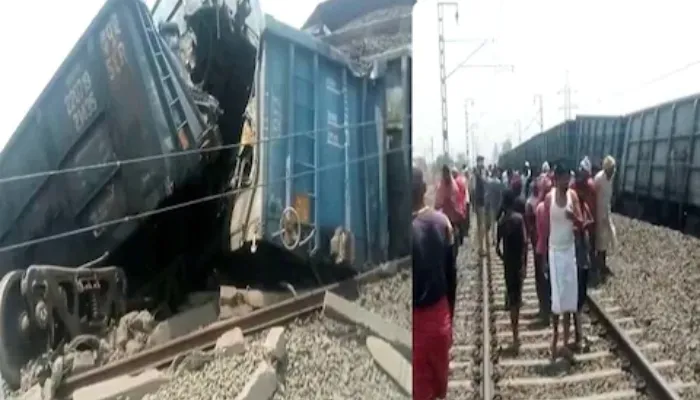 इटावा: तकनीकी खामी के कारण मालगाड़ी हुई दुर्घटनाग्रस्त, पटरी से उतरे कई डिब्बे