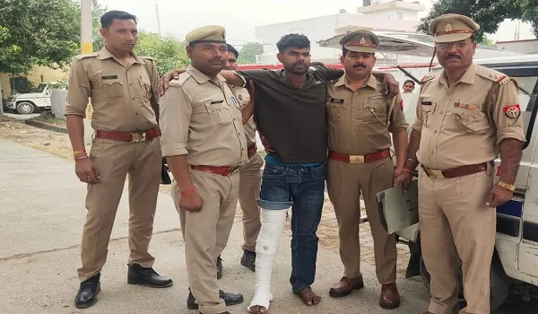रामपुर: मुठभेड़ के बाद पुलिस ने पकड़ा पचास हजार का इनामी बदमाश, युवक की गोली मारकर की थी हत्या