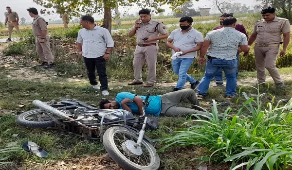 संभल : पुलिस मुठभेड़ में 25 हजार का इनामी बदमाश गिरफ्तार